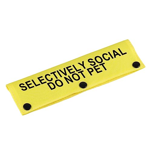 LEVLO Selektiv Social-YE Hundeleine, 70 x 35 cm, Polyester, für mittelgroße und große Hunde, selektiv sozial, nicht Haustier, Hundeleine, Wickelhülle, Haustier-Geburtstagsgeschenk von LEVLO