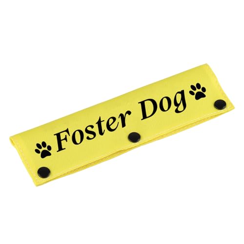Lustige Hundeleinenhülle für Hunde, Wickelärmel, Warnschild, Haustier, Geburtstagsgeschenk (Fosterhund) von LEVLO