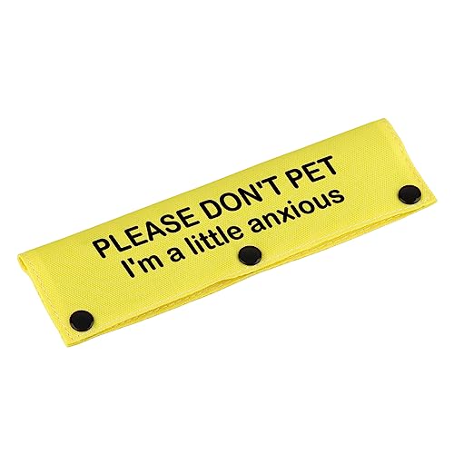 Lustige Hundeleinenhülse mit Aufschrift "Please Don't Pet I'm a Little Anxious", zum Aufhängen von LEVLO