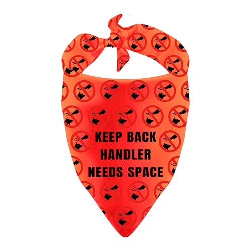 Nervous Dog Bandana Keep Back Handler braucht Platz, Hundeschal für ängstliche Hunde (Hundeführer braucht Platz) von LEVLO