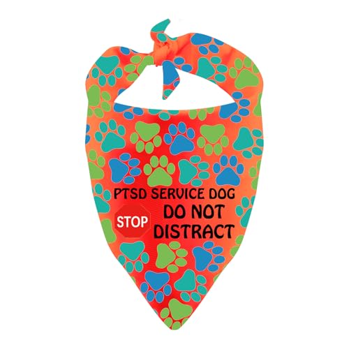 Ptsd Hundehalstuch, Aufschrift "Do Not Distract", Warnschild, Geschenk Ptsd Hundehalstuch, Aufschrift "Do Not Distract", Warnschild, Geschenk von LEVLO