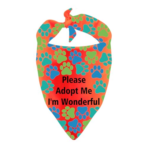 Rescue Dog Bandana Adopt Me I'm Wonderful Hundeschal als Haustier-Geburtstagsgeschenk (I'm Wonderful) von LEVLO