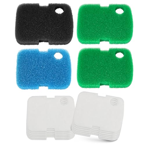 Ersatz-Filter-Pad für Aquarien, kompatibel mit Pennplax Cascade CCF2UL 700 GPH & CCF3UL 1000 GPH, Aquarium-Bio-Floss-Pads, Aktivkohle-Schwammfilter für Aquarien, 16 Stück Ersatz-Filter-Pad für Aquarien, kompatibel mit Pennplax Cascade CCF2UL 700 GPH & CCF3UL 1000 GPH, Aquarium-Bio-Floss-Pads, Aktivkohle-Schwammfilter für Aquarien, 16 Stück von LEWEREST