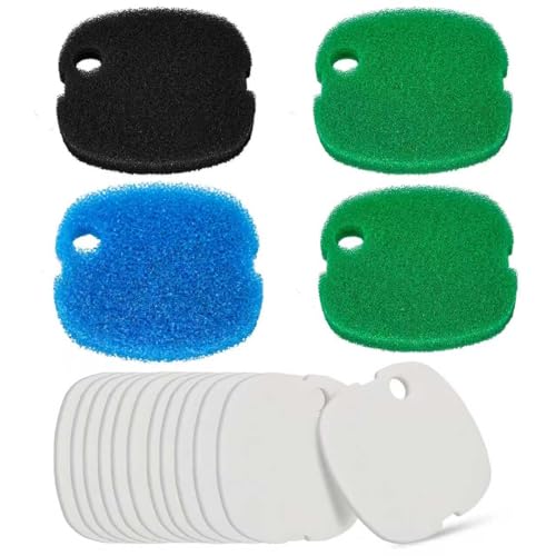 Ersatz-Filtereinsätze für Kanister, kompatibel mit SUNSUN HW-302/505A Polar Aurora 265 GPH CF-300, Aquarium-Filterschwamm, Bio-Floss-Medien, 16 Stück Ersatz-Filtereinsätze für Kanister, kompatibel mit SUNSUN HW-302/505A Polar Aurora 265 GPH CF-300, Aquarium-Filterschwamm, Bio-Floss-Medien, 16 Stück von LEWEREST