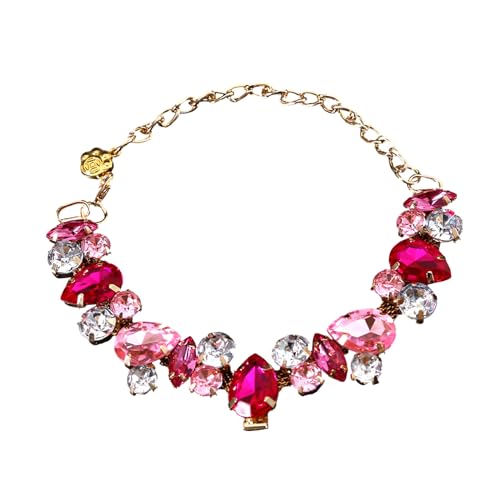 Haustier-Hochzeits-Perlenhalsband, mit Strasssteinen besetzt, glitzernde Strasssteine, Hochzeitskostüm, Foto-Requisiten Haustier-Hochzeits-Perlenhalsband, mit Strasssteinen besetzt, glitzernde Strasssteine, Hochzeitskostüm, Foto-Requisiten von LEYILE