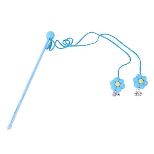 Katzenspielzeug Zauberstab, Blume mit Glocken, interaktiver Fänger für Kätzchen oder Katzen, Spielgeschenk für Katzenliebhaber Katzenspielzeug Zauberstab, Blume mit Glocken, interaktiver Fänger für Kätzchen oder Katzen, Spielgeschenk für Katzenliebhaber von LEYILE