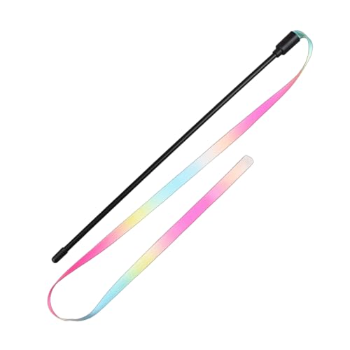 LEYILE Katzenstab-Spielzeug, Regenbogenfarben, doppelseitig, interaktives Stick-Spielzeug, Jagd, Kratzstab, Spielzeug, 10 Stück LEYILE Katzenstab-Spielzeug, Regenbogenfarben, doppelseitig, interaktives Stick-Spielzeug, Jagd, Kratzstab, Spielzeug, 10 Stück von LEYILE