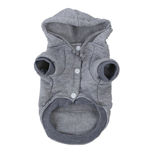Leyton Katzen/Hunde-Bekleidung Winter Warme Strickhundejacke mit Kapuze Weihnachtswelpen Mantel Kleidung (, M) von Leyton Lighting
