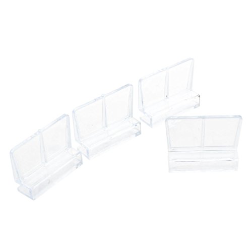Leyton Leyton (R) 4 Stueck 6 mm Aquarium Glas Abdeckung Clip Stuetzhalter - Transparent von Leyton Lighting