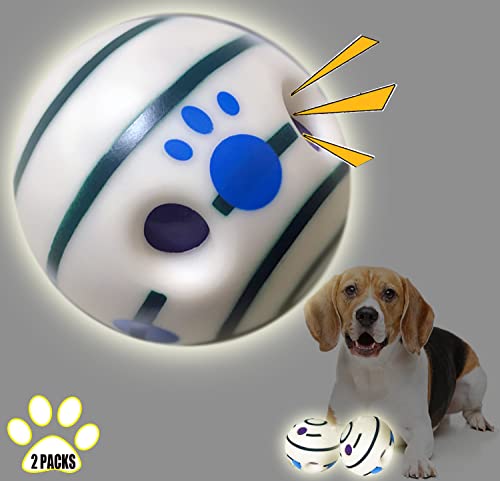 10.2 cm großer Wackel-Hundespielball, seltsamer Hundespielzeugball, leuchtender Ball, Peppy Pet Ball, Training Spielball, bestes lustiges Kichern-Sound-Hundespielzeug, Hundespielzeug von LFCToys