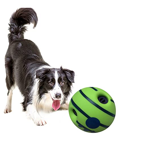 LFCToys (1 Stück) 14 cm Wackel-Hundespielzeugball, seltsamer Hundespielzeugball, mittelgroße und große Hunde, das beste lustige Kichern-Sound-Hundespielzeug (keine Batterie erforderlich) von LFCToys
