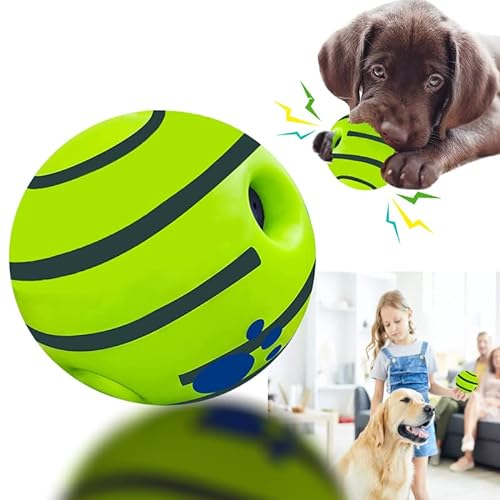 LFCToys 8,9 cm großer Wackel-Hundespielball, seltsamer Hundespielzeugball, Peppy Pet Ball, Training Spielball, interaktives Spielzeug für kleine, mittelgroße und große Hunde, rollender Ball, Wackelball, der beste Spaß Kichern-Sound Hundespielzeug von LFCToys