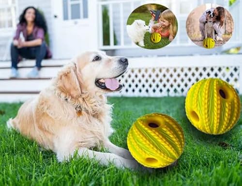 Wobble Giggle Hundespielball, seltsamer Hundespielzeugball, Peppy Pet Ball, Training Playing Ball, Wackelball, das beste lustige Kichern-Sound Hundespielzeug (extra groß) von LFCToys