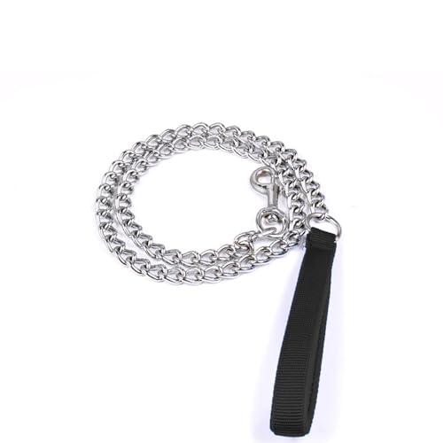 LFCXHTY Robuste Hundeleine, Metall-Hundeleine für mittelgroße und große Hunde, Schwarz, 1,2 m x 4,0 mm LFCXHTY Robuste Hundeleine, Metall-Hundeleine für mittelgroße und große Hunde, Schwarz, 1,2 m x 4,0 mm von LFCXHTY
