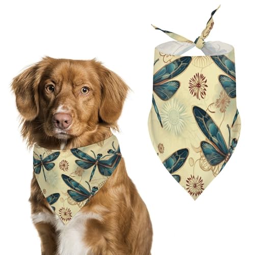 Halstuch, Halstuch, Motiv: Libelle, waschbar, bedruckt, Dreieck, Halstuch, Halstuch für Hunde oder Katzen Halstuch, Halstuch, Motiv: Libelle, waschbar, bedruckt, Dreieck, Halstuch, Halstuch für Hunde oder Katzen von LFDSYEOQ