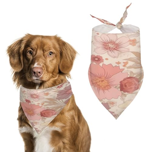 Haustier-Hunde-Geburtstags-Halstuch, nostalgischer Stil, Blumen, waschbar, bedruckt, Lätzchen, Zubehör, Haustier-Dreieck, Halstuch, Halstuch für Hunde oder Katzen Haustier-Hunde-Geburtstags-Halstuch, nostalgischer Stil, Blumen, waschbar, bedruckt, Lätzchen, Zubehör, Haustier-Dreieck, Halstuch, Halstuch für Hunde oder Katzen von LFDSYEOQ