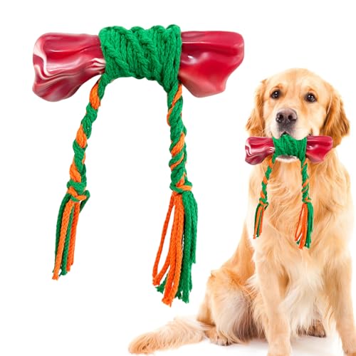 LFGKeng Großes Kauspielzeug für Hunde, 2-in-1-Hundespielzeug für aggressive Kauer, 100 % Baumwolle und Nylon, super robust, langlebig, Hundeknochen, unzerstörbares Hundespielzeug für mittelgroße und LFGKeng Großes Kauspielzeug für Hunde, 2-in-1-Hundespielzeug für aggressive Kauer, 100 % Baumwolle und Nylon, super robust, langlebig, Hundeknochen, unzerstörbares Hundespielzeug für mittelgroße und von LFGKeng