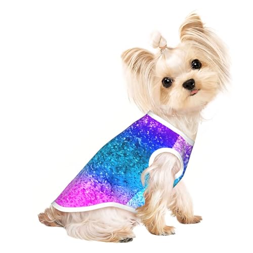 L Pet Atmungsaktives ärmelloses T-Shirt für Katzen und Hunde, leichtes Tanktop mit Glitzerpailletten, Punktmuster, dehnbar L Pet Atmungsaktives ärmelloses T-Shirt für Katzen und Hunde, leichtes Tanktop mit Glitzerpailletten, Punktmuster, dehnbar von LGHHGY