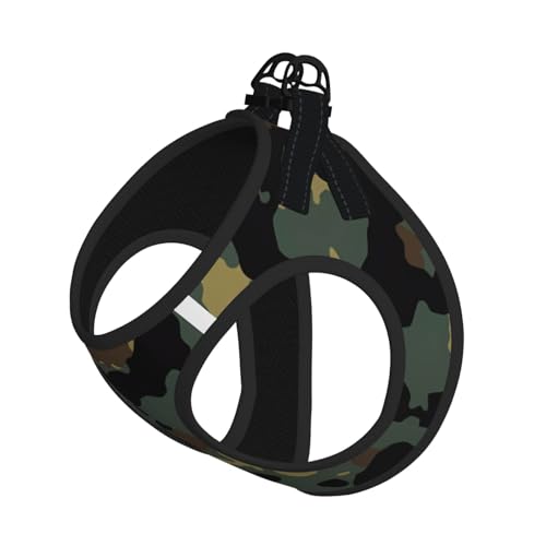 L Pet Leash Vest Hundegeschirr, klein, Camouflage-Muster, verstellbar, für Outdoor-Reisen und Spaziergänge von LGHHGY