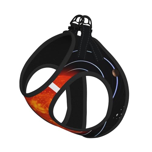 L Pet Leash Vest Hundegeschirr, klein, Weltraum, Galaxie, Sonnensystem, Druck, verstellbar, für Outdoor-Reisen und Spaziergänge L Pet Leash Vest Hundegeschirr, klein, Weltraum, Galaxie, Sonnensystem, Druck, verstellbar, für Outdoor-Reisen und Spaziergänge von LGHHGY