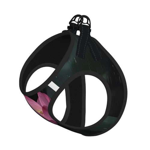 L Pet Leash Vest Hundegeschirr – kleine Größe, Lotusblumen-Druck, verstellbar, für Outdoor-Reisen und Spaziergänge L Pet Leash Vest Hundegeschirr – kleine Größe, Lotusblumen-Druck, verstellbar, für Outdoor-Reisen und Spaziergänge von LGHHGY