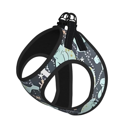 L Pet Leash Vest Hundegeschirr – kleine Größe, Seekuh, Tierdruck, verstellbar, für Outdoor-Reisen und Spaziergänge L Pet Leash Vest Hundegeschirr – kleine Größe, Seekuh, Tierdruck, verstellbar, für Outdoor-Reisen und Spaziergänge von LGHHGY