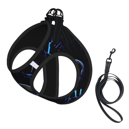 L Pet Leash Vest Hundegeschirr – kleine Größe, Totenkopf-Druck, verstellbar, für Outdoor-Reisen und Spaziergänge L Pet Leash Vest Hundegeschirr – kleine Größe, Totenkopf-Druck, verstellbar, für Outdoor-Reisen und Spaziergänge von LGHHGY