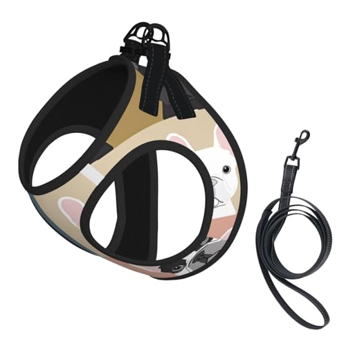L Pet Leash Vest Hundegeschirr – kleine Größe, französische Bulldogge, verstellbar, für Outdoor-Reisen und Spaziergänge L Pet Leash Vest Hundegeschirr – kleine Größe, französische Bulldogge, verstellbar, für Outdoor-Reisen und Spaziergänge von LGHHGY
