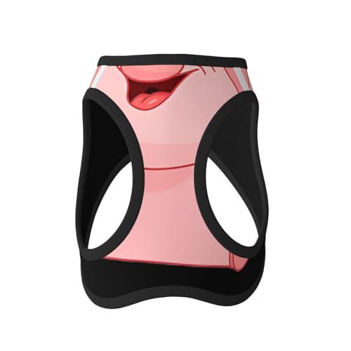 L Pet Leash Vest Hundegeschirr – kleine Größe, rosa Schweine-Druck, verstellbar, für Outdoor-Reisen und Spaziergänge L Pet Leash Vest Hundegeschirr – kleine Größe, rosa Schweine-Druck, verstellbar, für Outdoor-Reisen und Spaziergänge von LGHHGY