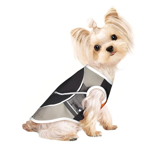 L Pet atmungsaktives ärmelloses T-Shirt für Katzen und Hunde, leichtes Tanktop mit Vintage-Vinyl-Schallplattendruck und dehnbarem Material L Pet atmungsaktives ärmelloses T-Shirt für Katzen und Hunde, leichtes Tanktop mit Vintage-Vinyl-Schallplattendruck und dehnbarem Material von LGHHGY