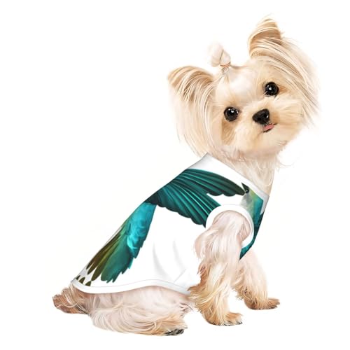 L Pet atmungsaktives ärmelloses T-Shirt für Katzen und Hunde, leichtes Tanktop mit niedlichem Kolibri-Druck, dehnbar L Pet atmungsaktives ärmelloses T-Shirt für Katzen und Hunde, leichtes Tanktop mit niedlichem Kolibri-Druck, dehnbar von LGHHGY