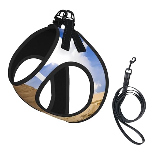 M Haustier-Leine, Hundegeschirr, klein, Pyramiden von Ägypten, verstellbar, für Outdoor-Reisen und Spaziergänge M Haustier-Leine, Hundegeschirr, klein, Pyramiden von Ägypten, verstellbar, für Outdoor-Reisen und Spaziergänge von LGHHGY