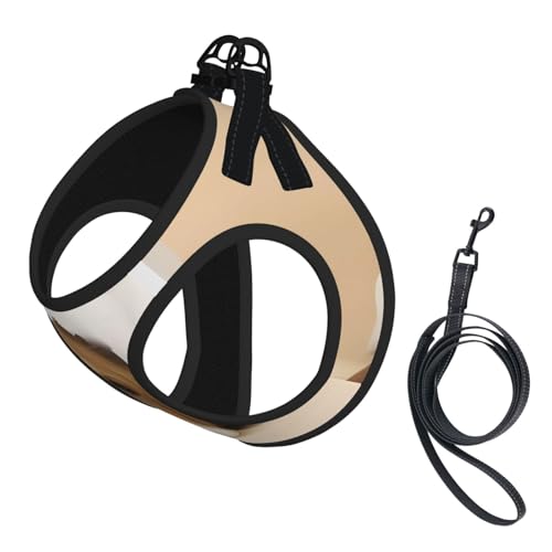 M Pet Leash Vest Hundegeschirr – kleine Größe, Basset Hound Print, verstellbar, für Outdoor-Reisen und Spaziergänge von LGHHGY