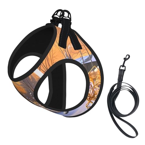 M Pet Leash Vest Hundegeschirr – kleine Größe, Hund fängt Fasan, verstellbar, für Outdoor-Reisen und Spaziergänge M Pet Leash Vest Hundegeschirr – kleine Größe, Hund fängt Fasan, verstellbar, für Outdoor-Reisen und Spaziergänge von LGHHGY