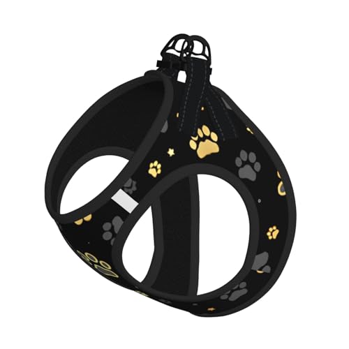 M Pet Leash Vest Hundegeschirr – kleine Größe, Hundepfotenabdruck, verstellbar, für Outdoor-Reisen und Spaziergänge M Pet Leash Vest Hundegeschirr – kleine Größe, Hundepfotenabdruck, verstellbar, für Outdoor-Reisen und Spaziergänge von LGHHGY