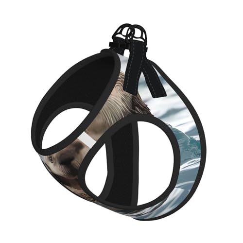 M Pet Leash Vest Hundegeschirr – kleine Größe, Otter-Druck, verstellbar, für Outdoor-Reisen und Spaziergänge M Pet Leash Vest Hundegeschirr – kleine Größe, Otter-Druck, verstellbar, für Outdoor-Reisen und Spaziergänge von LGHHGY