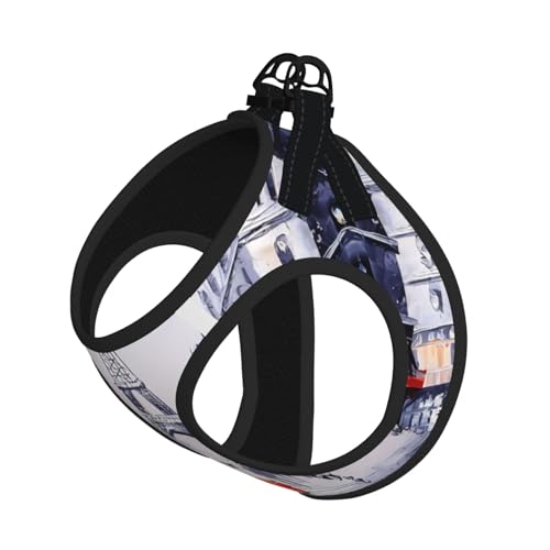 M Pet Leash Vest Hundegeschirr – kleine Größe, Paris City Tree Eiffelturm Kunstdruck verstellbar für Outdoor-Reisen und Spaziergänge M Pet Leash Vest Hundegeschirr – kleine Größe, Paris City Tree Eiffelturm Kunstdruck verstellbar für Outdoor-Reisen und Spaziergänge von LGHHGY