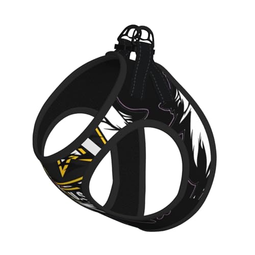 M Pet Leash Vest Hundegeschirr – kleine Größe, US-Armee, coole amerikanische Flagge, Adler-Druck, verstellbar, für Outdoor-Reisen und Spaziergänge von LGHHGY