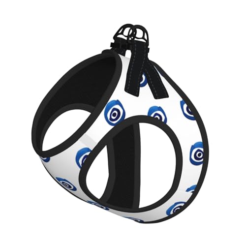 M Pet Leash Vest Hundegeschirr – kleine Größe, böse Blicke, verstellbar, für Outdoor-Reisen und Spaziergänge M Pet Leash Vest Hundegeschirr – kleine Größe, böse Blicke, verstellbar, für Outdoor-Reisen und Spaziergänge von LGHHGY