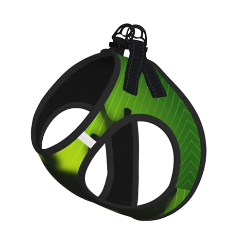 M Pet Leash Vest Hundegeschirr – kleine Größe, grüner Froschschschattendruck, verstellbar, für Outdoor-Reisen und Spaziergänge M Pet Leash Vest Hundegeschirr – kleine Größe, grüner Froschschschattendruck, verstellbar, für Outdoor-Reisen und Spaziergänge von LGHHGY