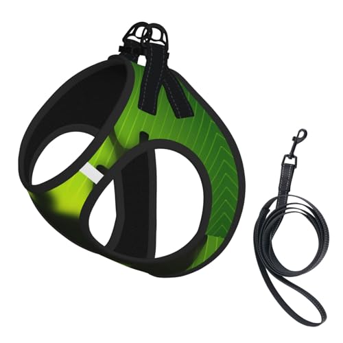 M Pet Leash Vest Hundegeschirr – kleine Größe, grüner Froschschschattendruck, verstellbar, für Outdoor-Reisen und Spaziergänge M Pet Leash Vest Hundegeschirr – kleine Größe, grüner Froschschschattendruck, verstellbar, für Outdoor-Reisen und Spaziergänge von LGHHGY