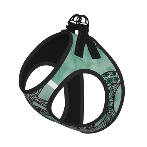 M Pet Leash Vest Hundegeschirr – kleine Größe, grüner Oktopus-Druck, verstellbar, für Outdoor-Reisen und Spaziergänge M Pet Leash Vest Hundegeschirr – kleine Größe, grüner Oktopus-Druck, verstellbar, für Outdoor-Reisen und Spaziergänge von LGHHGY