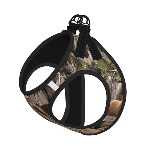 S Haustier-Leine, Hundegeschirr, klein, Wildtiere, Jagd, Hirsch, Bär, Elch, Druck, verstellbar, für Outdoor-Reisen und Spaziergänge S Haustier-Leine, Hundegeschirr, klein, Wildtiere, Jagd, Hirsch, Bär, Elch, Druck, verstellbar, für Outdoor-Reisen und Spaziergänge von LGHHGY