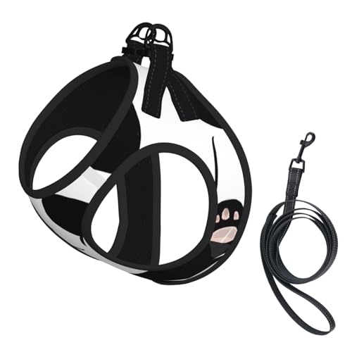 S Haustier-Leine, Hundegeschirr, klein, lustiger Panda-Druck, verstellbar, für Outdoor-Reisen und Spaziergänge S Haustier-Leine, Hundegeschirr, klein, lustiger Panda-Druck, verstellbar, für Outdoor-Reisen und Spaziergänge von LGHHGY
