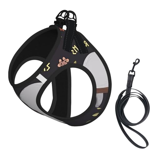 S Haustier-Leine, Hundegeschirr, klein, niedlicher Faultier-Druck, verstellbar, für Outdoor-Reisen und Spaziergänge S Haustier-Leine, Hundegeschirr, klein, niedlicher Faultier-Druck, verstellbar, für Outdoor-Reisen und Spaziergänge von LGHHGY