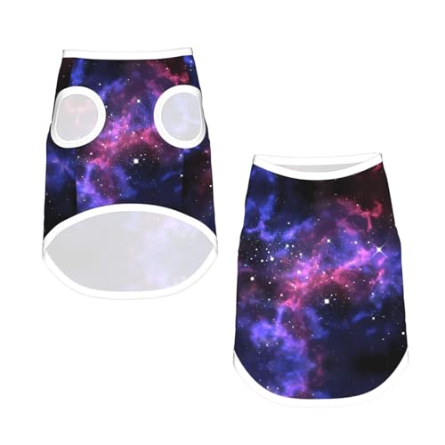 S Pet Atmungsaktives ärmelloses T-Shirt für Katzen und Hunde, leichtes Universum, Galaxie, Sterne, Weltraumdruck, Tanktop mit dehnbarem Design S Pet Atmungsaktives ärmelloses T-Shirt für Katzen und Hunde, leichtes Universum, Galaxie, Sterne, Weltraumdruck, Tanktop mit dehnbarem Design von LGHHGY