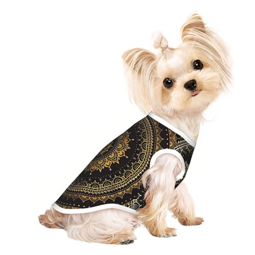 S Pet Atmungsaktives ärmelloses T-Shirt für Katzen & Hunde – leichtes Kaleidoskop-Mandala-Druck-Tanktop mit dehnbarem S Pet Atmungsaktives ärmelloses T-Shirt für Katzen & Hunde – leichtes Kaleidoskop-Mandala-Druck-Tanktop mit dehnbarem von LGHHGY