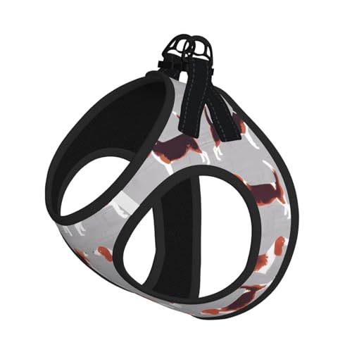 S Pet Leash Vest Hundegeschirr, klein, Beagle-Muster, verstellbar, für Outdoor-Reisen und Spaziergänge S Pet Leash Vest Hundegeschirr, klein, Beagle-Muster, verstellbar, für Outdoor-Reisen und Spaziergänge von LGHHGY