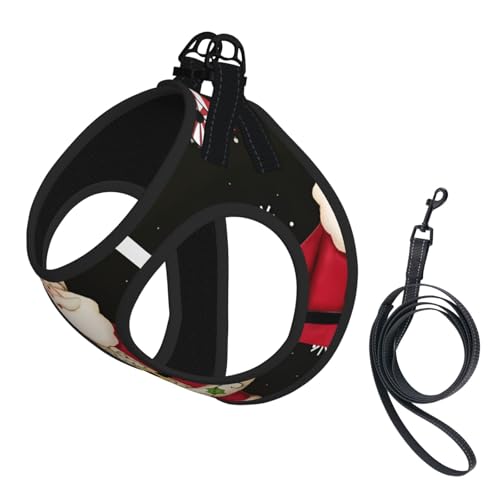 S Pet Leash Vest Hundegeschirr – kleine Größe, Aufdruck "Merry Christmas", verstellbar, für Outdoor-Reisen und Spaziergänge S Pet Leash Vest Hundegeschirr – kleine Größe, Aufdruck "Merry Christmas", verstellbar, für Outdoor-Reisen und Spaziergänge von LGHHGY