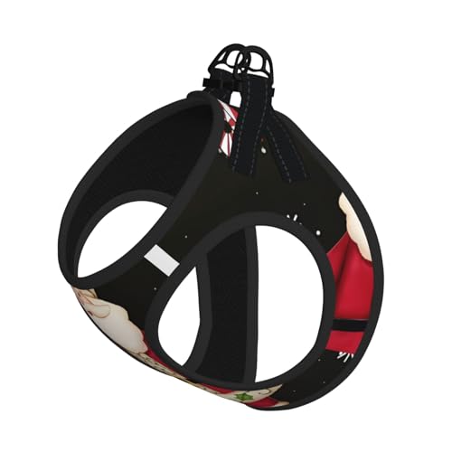 S Pet Leash Vest Hundegeschirr – kleine Größe, Aufdruck "Merry Christmas", verstellbar, für Outdoor-Reisen und Spaziergänge S Pet Leash Vest Hundegeschirr – kleine Größe, Aufdruck "Merry Christmas", verstellbar, für Outdoor-Reisen und Spaziergänge von LGHHGY
